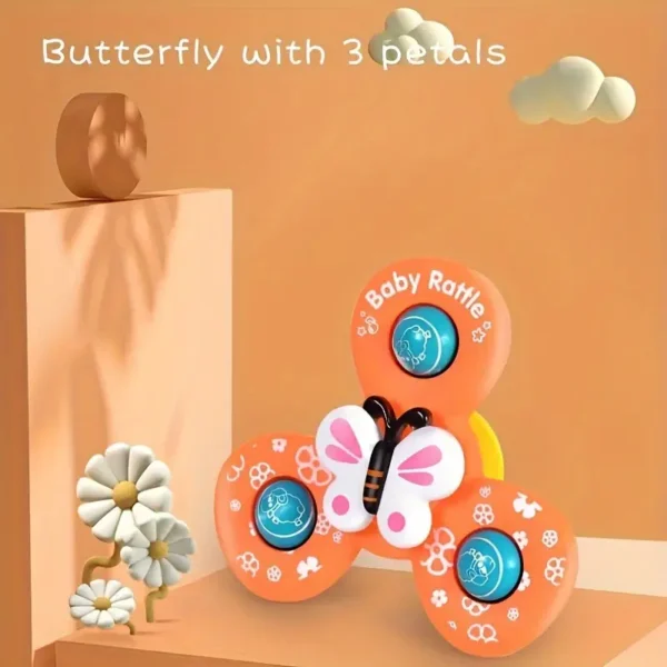 Rotating Suction Rattle Toy for babies – Set of 3 - Image 5