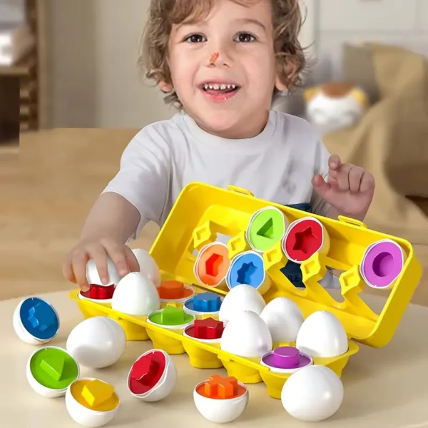 Shape and Color Matching Eggs