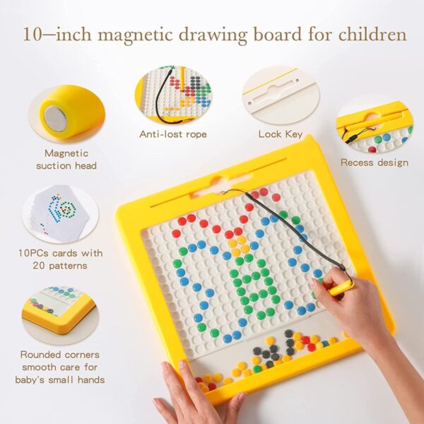 Magnetic Beads Doodle Drawing Board – Random Colour - Image 2