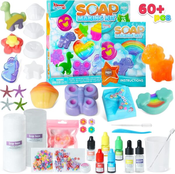 DIY Melt And Pour Crystal Soap Making Science Kit - Image 4