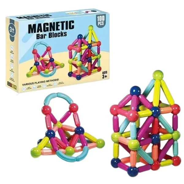 Magnetic Bar Blocks (100 Pieces)