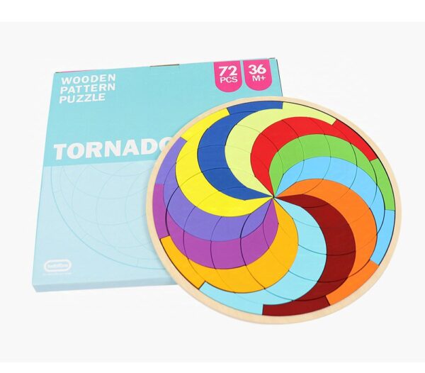 Wooden Pattern Puzzle – 72 pieces