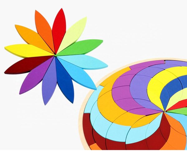Wooden Pattern Puzzle – 72 pieces - Image 3