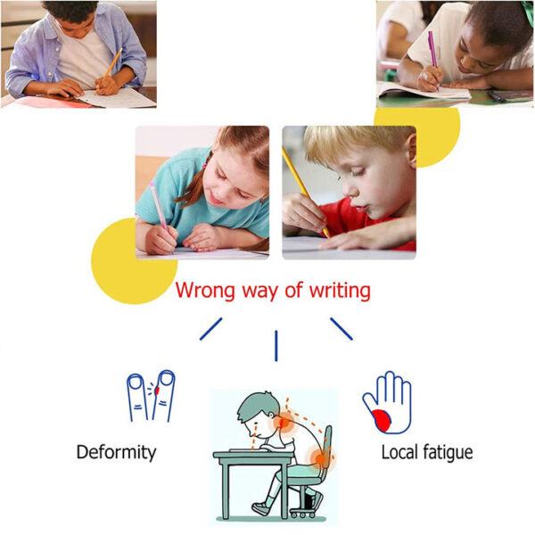 Pencil Grip for Handwriting Improvement (1 piece) – Blue - Image 5