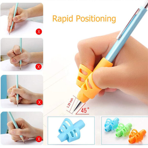 Pencil Grip for Handwriting Improvement (1 piece) – Blue - Image 4