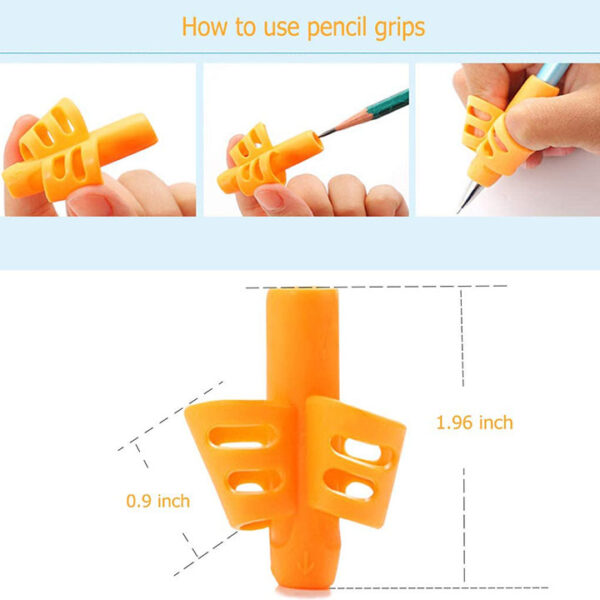 Pencil Grip for Handwriting Improvement (1 piece) – Blue - Image 3