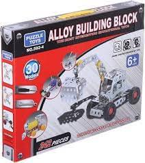 Metal Construction Kit (242 Pieces – Makes 30 Models)